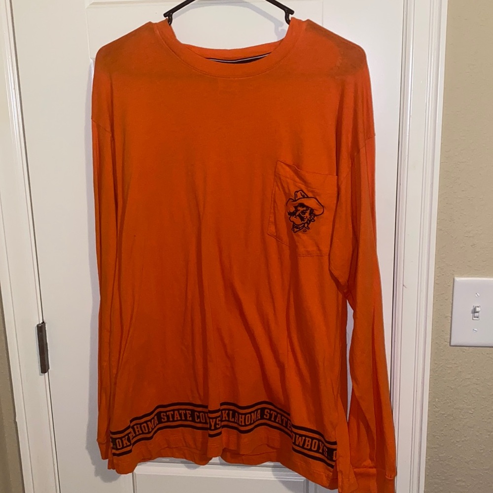 Oklahoma State VS Pink Long sleeved T-shirt